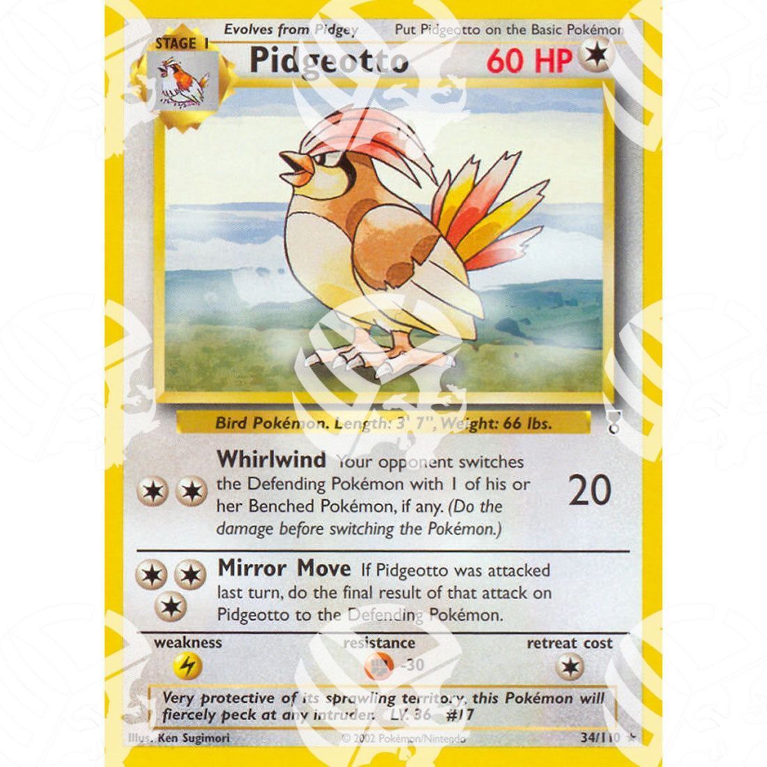 Legendary Collection - Pidgeotto - 34/110 - Warcard - Legendary Collection - Pidgeotto - 34/110 i prezzi più bassi sul mercato, solo da www.warcardshop.com! Carte singole, box, buste e mazzi.