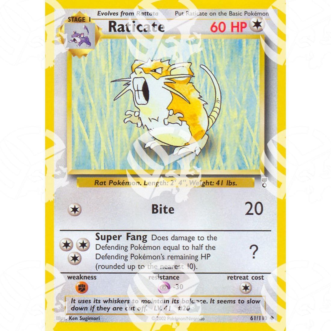 Legendary Collection - Raticate - 61/110 - Warcard - Legendary Collection - Raticate - 61/110 i prezzi più bassi sul mercato, solo da www.warcardshop.com! Carte singole, box, buste e mazzi.