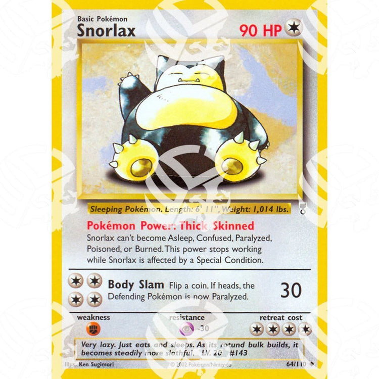 Legendary Collection - Snorlax - 64/110 - Warcard - Legendary Collection - Snorlax - 64/110 i prezzi più bassi sul mercato, solo da www.warcardshop.com! Carte singole, box, buste e mazzi.