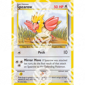 Legendary Collection - Spearow - 94/110 - Warcard - Legendary Collection - Spearow - 94/110 i prezzi più bassi sul mercato, solo da www.warcardshop.com! Carte singole, box, buste e mazzi.