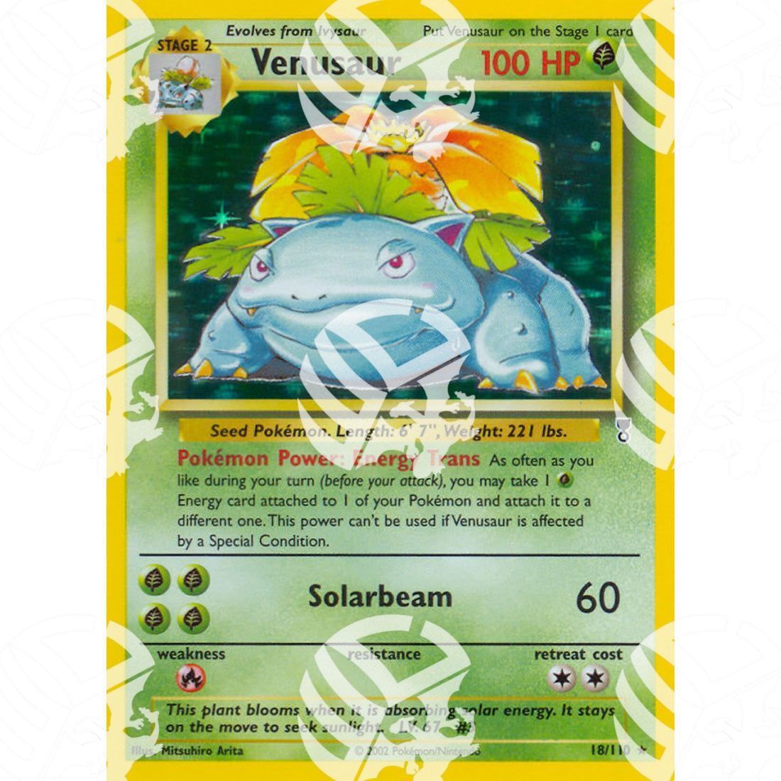 Legendary Collection - Venusaur - Holo Rare 18/110 - Warcard - Legendary Collection - Venusaur - Holo Rare 18/110 i prezzi più bassi sul mercato, solo da www.warcardshop.com! Carte singole, box, buste e mazzi.