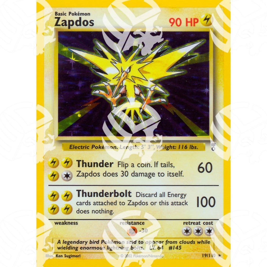 Legendary Collection - Zapdos - Holo Rare 19/110 - Warcard - Legendary Collection - Zapdos - Holo Rare 19/110 i prezzi più bassi sul mercato, solo da www.warcardshop.com! Carte singole, box, buste e mazzi.