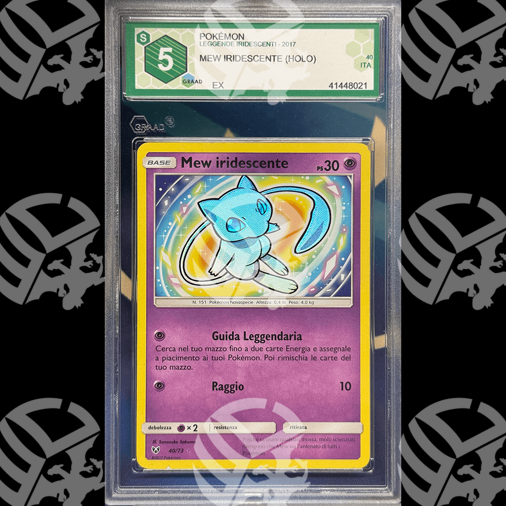 Mew Iridescente Leggende Iridescenti - 40 - GRAAD 5 - Warcard - Gradate i prezzi più bassi sul mercato, solo da www.warcardshop.com! Carte singole, box, buste e mazzi.