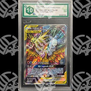 Moltres, Zapdos e Articulo - Hidden Fates ETB PROMO - GRAAD 10 - Warcard - Gradate i prezzi più bassi sul mercato, solo da www.warcardshop.com! Carte singole, box, buste e mazzi.