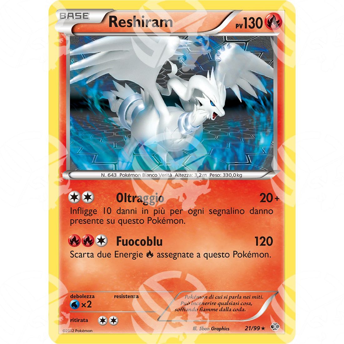 Destini Futuri - Reshiram - 21/99 - Warcard - Destini Futuri - Reshiram - 21/99 i prezzi più bassi sul mercato, solo da www.warcardshop.com! Carte singole, box, buste e mazzi.