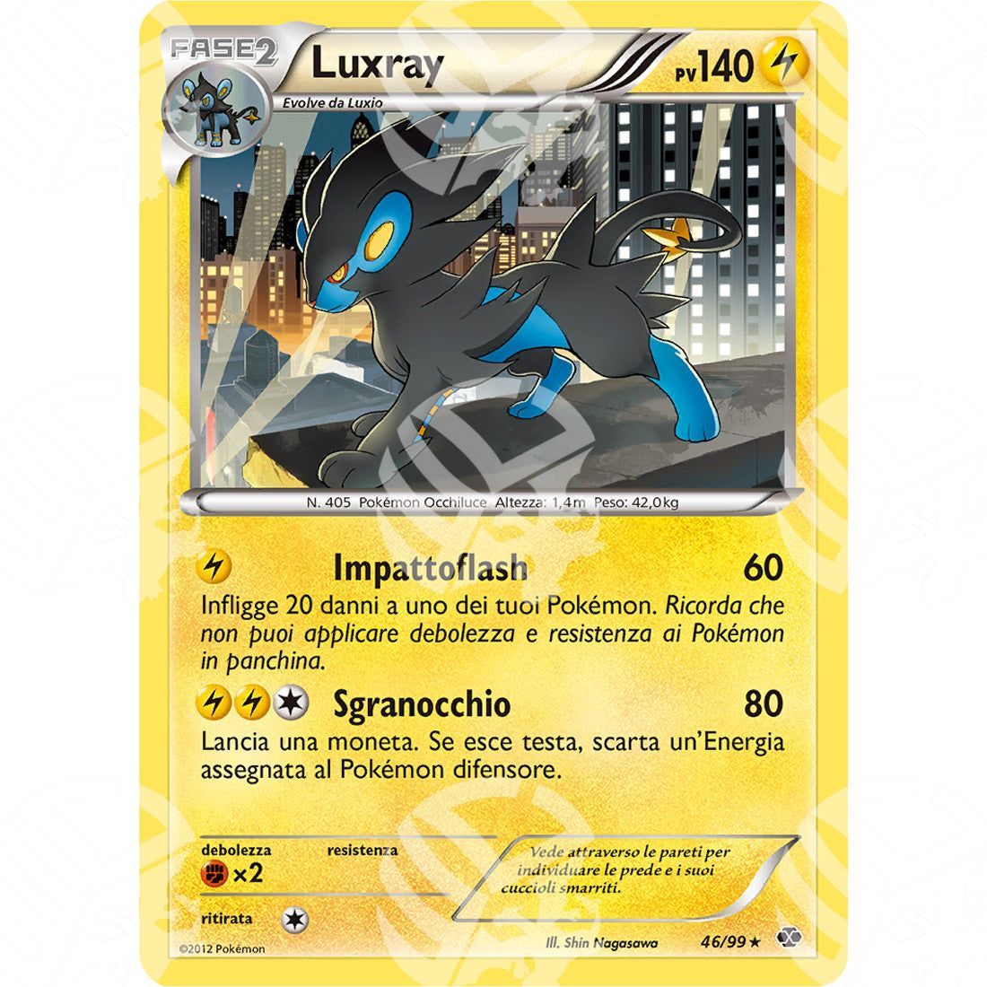 Destini Futuri - Luxray - Holo Rare 46/99 - Warcard - Destini Futuri - Luxray - Holo Rare 46/99 i prezzi più bassi sul mercato, solo da www.warcardshop.com! Carte singole, box, buste e mazzi.