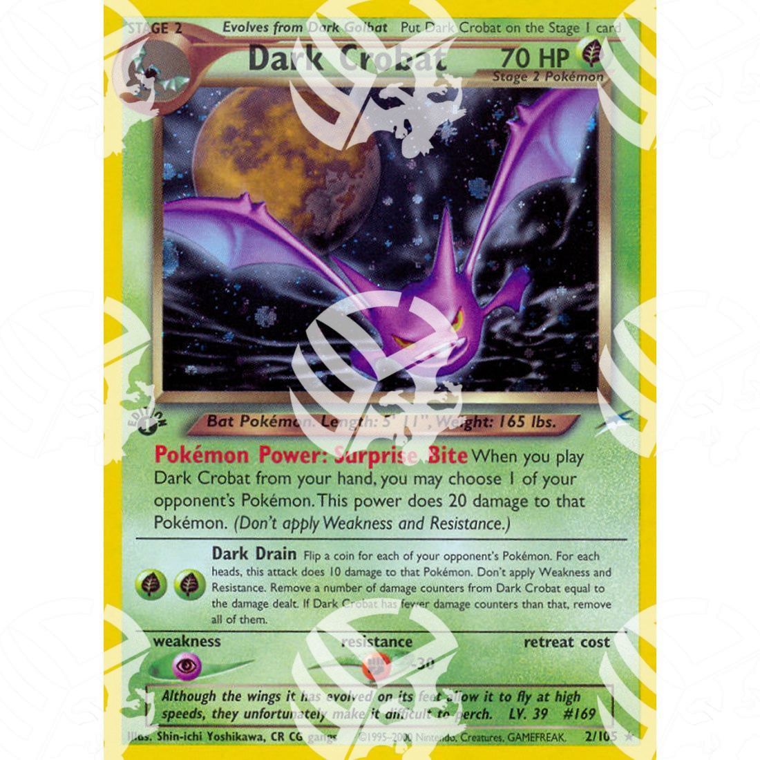 Neo Destiny - Dark Crobat - Holo Rare 2/105 - Warcard - Neo Destiny - Dark Crobat - Holo Rare 2/105 i prezzi più bassi sul mercato, solo da www.warcardshop.com! Carte singole, box, buste e mazzi.