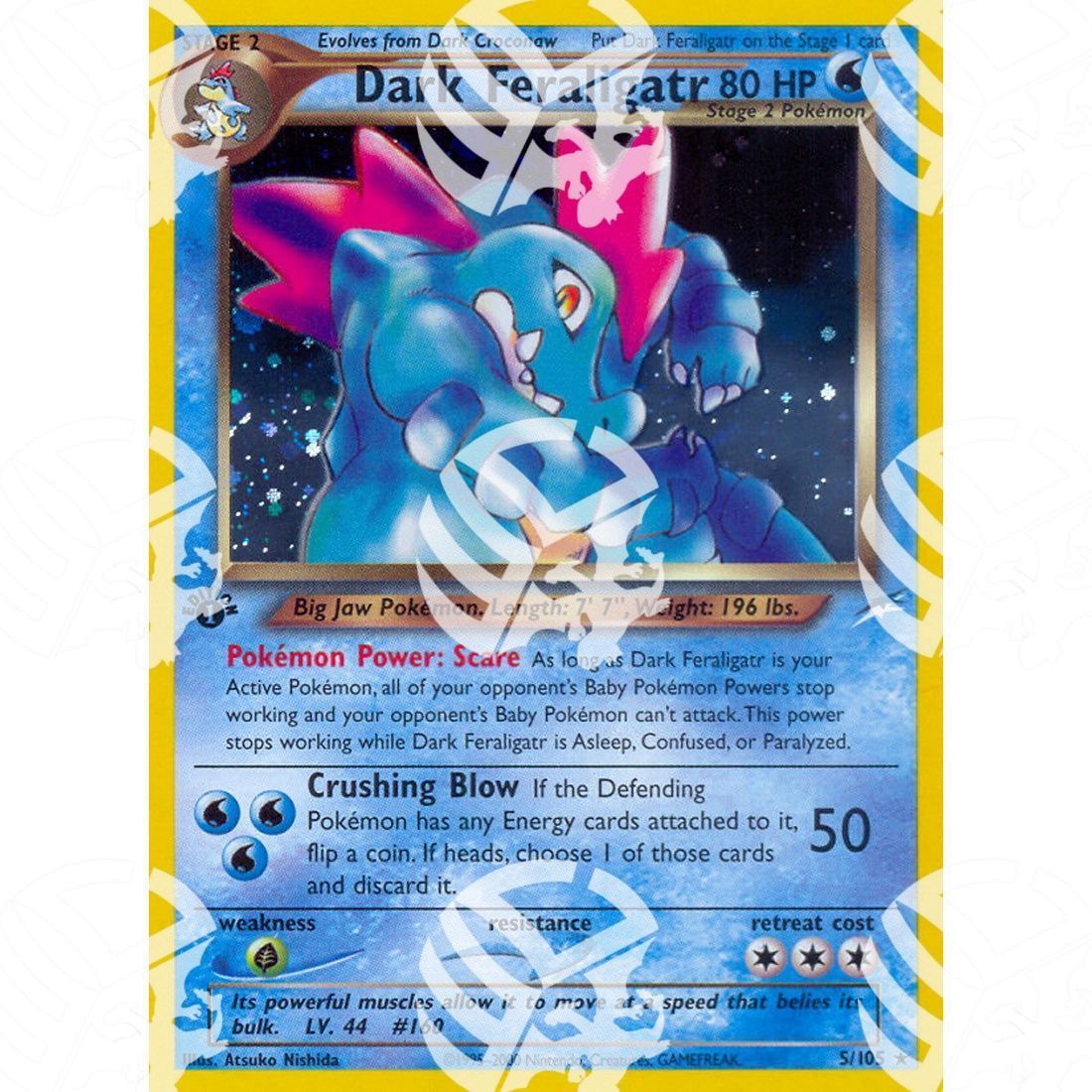 Neo Destiny - Dark Feraligatr - Holo Rare 5/105 - Warcard - Neo Destiny - Dark Feraligatr - Holo Rare 5/105 i prezzi più bassi sul mercato, solo da www.warcardshop.com! Carte singole, box, buste e mazzi.