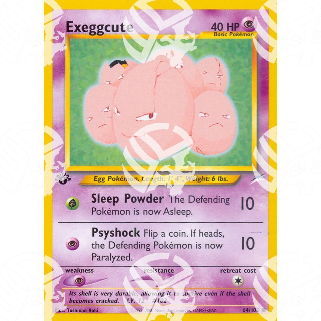 Neo Destiny - Exeggcute - 64/105 - Warcard - Neo Destiny - Exeggcute - 64/105 i prezzi più bassi sul mercato, solo da www.warcardshop.com! Carte singole, box, buste e mazzi.