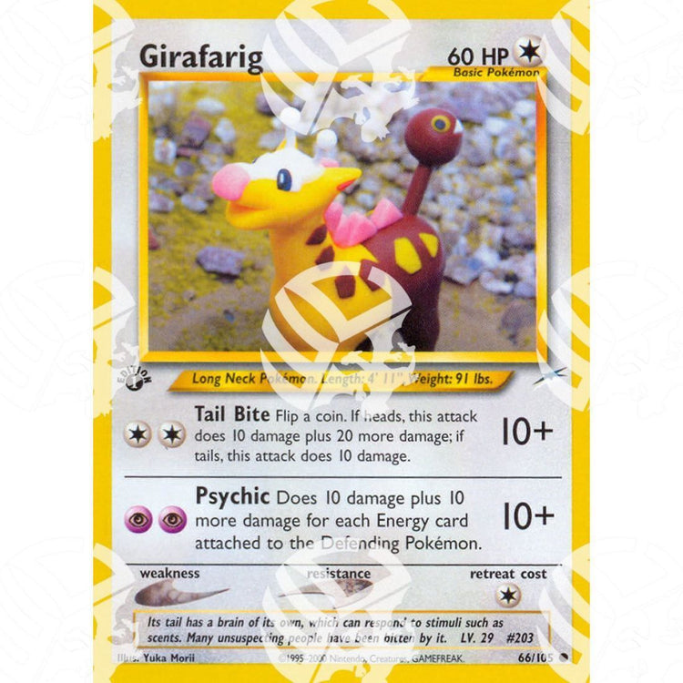 Neo Destiny - Girafarig - 66/105 - Warcard - Neo Destiny - Girafarig - 66/105 i prezzi più bassi sul mercato, solo da www.warcardshop.com! Carte singole, box, buste e mazzi.