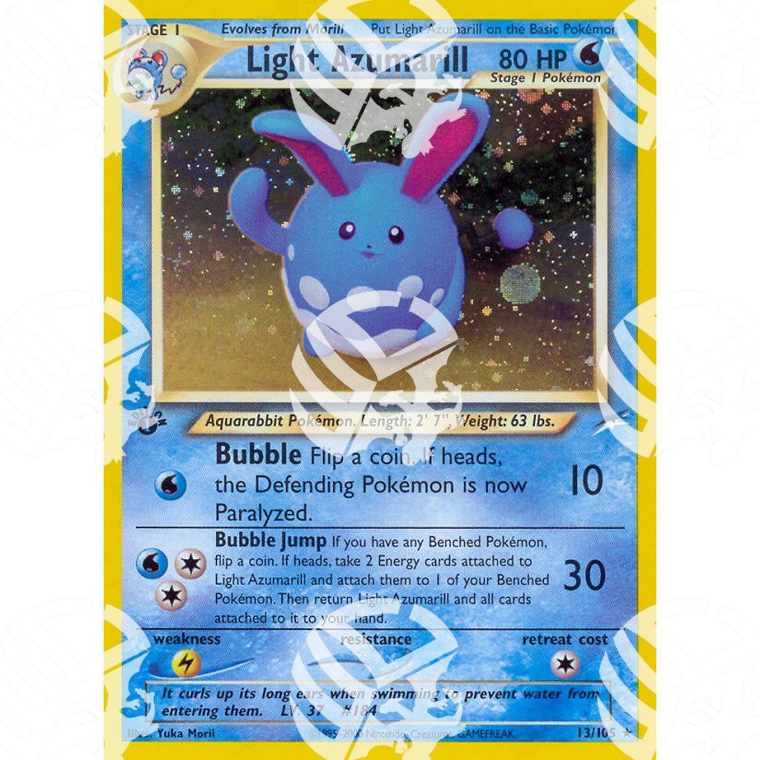 Neo Destiny - Light Azumarill - Holo Rare 13/105 - Warcard - Neo Destiny - Light Azumarill - Holo Rare 13/105 i prezzi più bassi sul mercato, solo da www.warcardshop.com! Carte singole, box, buste e mazzi.