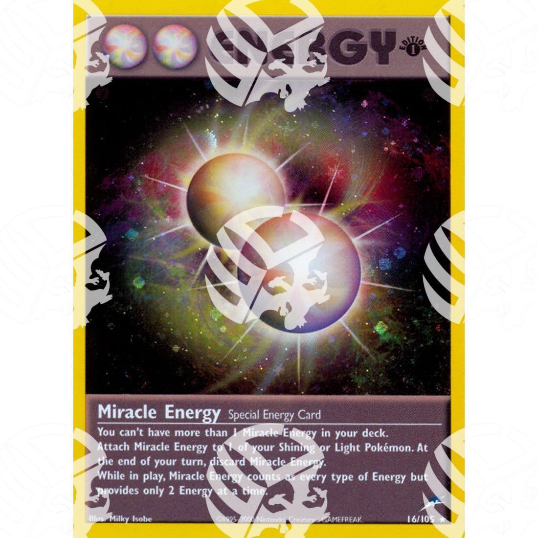 Neo Destiny - Miracle Energy - Holo Rare 16/105 - Warcard - Neo Destiny - Miracle Energy - Holo Rare 16/105 i prezzi più bassi sul mercato, solo da www.warcardshop.com! Carte singole, box, buste e mazzi.