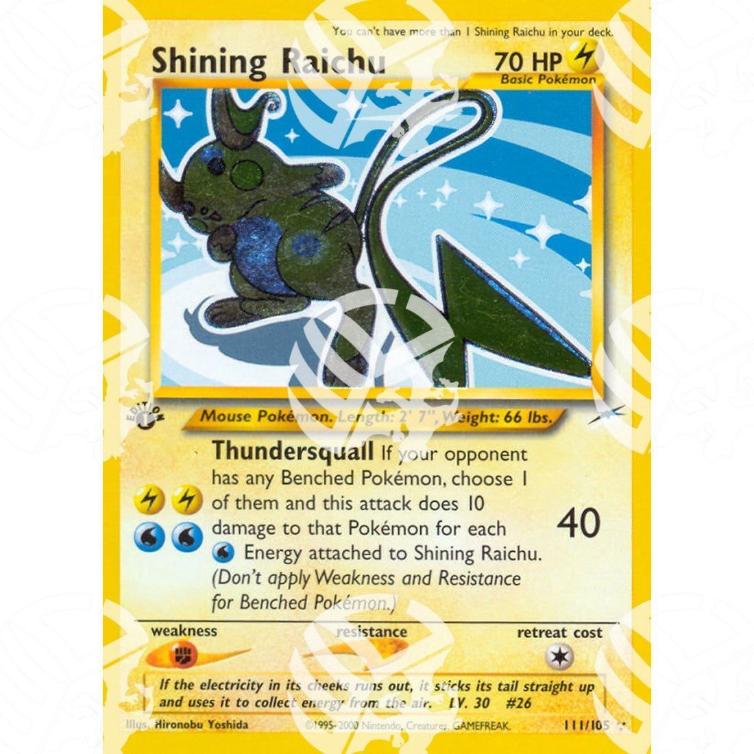 Neo Destiny - Shining Raichu - 111/105 - Warcard - Neo Destiny - Shining Kabutops - 108/105 i prezzi più bassi sul mercato, solo da www.warcardshop.com! Carte singole, box, buste e mazzi.