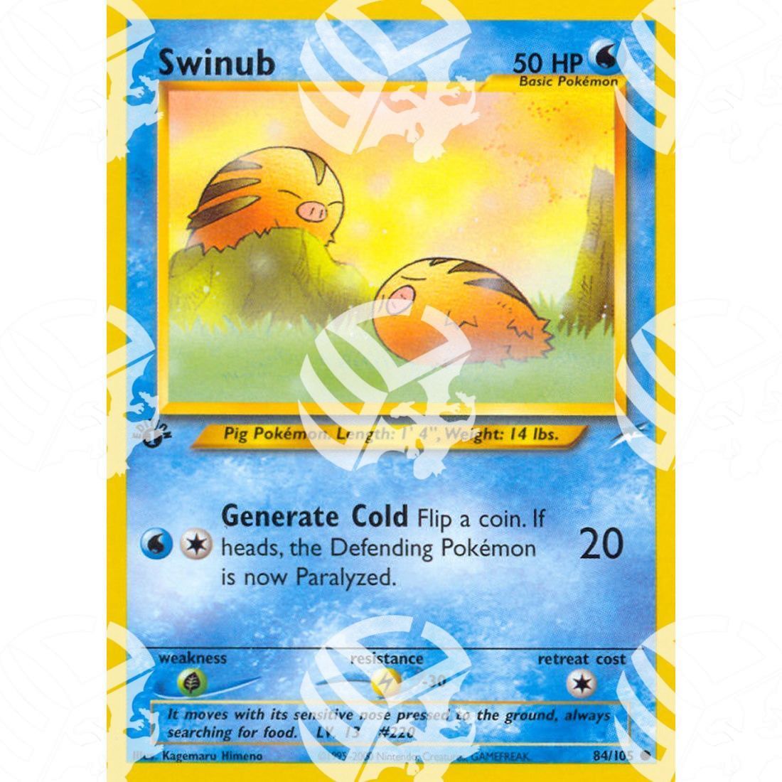 Neo Destiny - Swinub - 84/105 - Warcard - Neo Destiny - Swinub - 84/105 i prezzi più bassi sul mercato, solo da www.warcardshop.com! Carte singole, box, buste e mazzi.