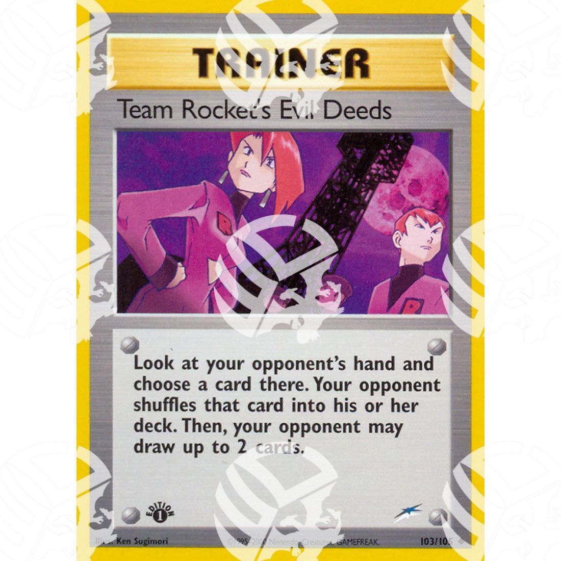 Neo Destiny - Team Rocket's Evil Deeds - 103/105 - Warcard - Neo Destiny - Team Rocket's Evil Deeds - 103/105 i prezzi più bassi sul mercato, solo da www.warcardshop.com! Carte singole, box, buste e mazzi.