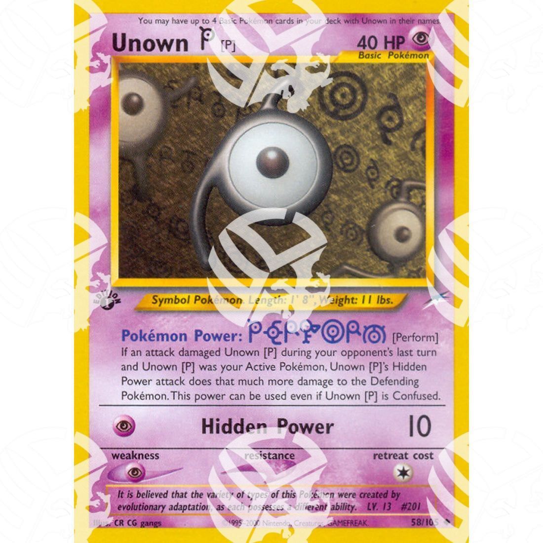 Neo Destiny - Unown P - 58/105 - Warcard - Neo Destiny - Unown P - 58/105 i prezzi più bassi sul mercato, solo da www.warcardshop.com! Carte singole, box, buste e mazzi.