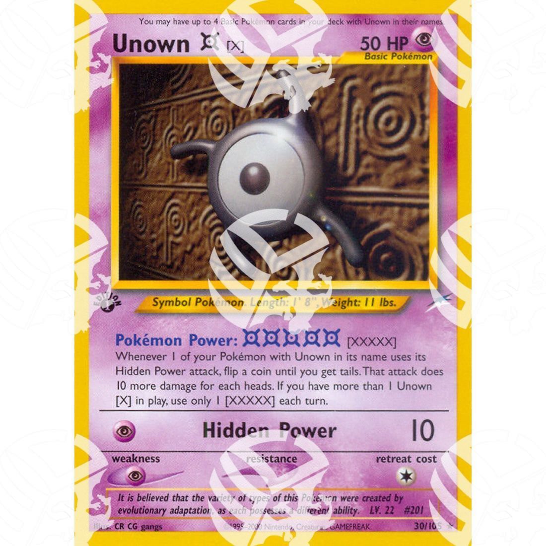 Neo Destiny - Unown X - 30/105 - Warcard - Neo Destiny - Unown X - 30/105 i prezzi più bassi sul mercato, solo da www.warcardshop.com! Carte singole, box, buste e mazzi.