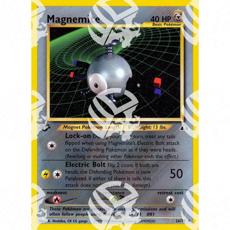 Neo Discovery - Magnemite - 26/75 - Warcard - Neo Discovery - Magnemite - 26/75 i prezzi più bassi sul mercato, solo da www.warcardshop.com! Carte singole, box, buste e mazzi.