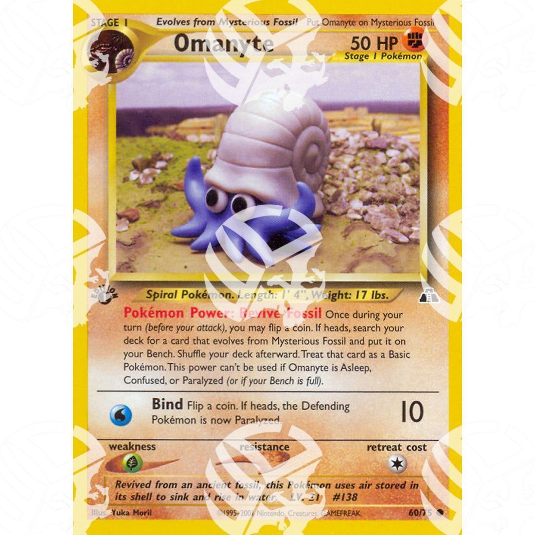 Neo Discovery - Omanyte - 60/75 - Warcard - Neo Discovery - Omanyte - 60/75 i prezzi più bassi sul mercato, solo da www.warcardshop.com! Carte singole, box, buste e mazzi.