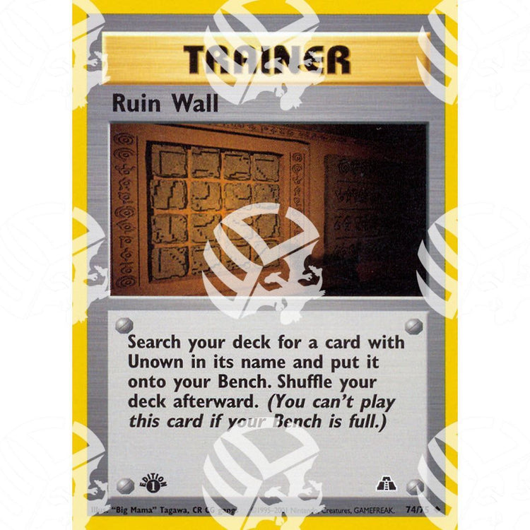 Neo Discovery - Ruin Wall - 74/75 - Warcard - Neo Discovery - Ruin Wall - 74/75 i prezzi più bassi sul mercato, solo da www.warcardshop.com! Carte singole, box, buste e mazzi.