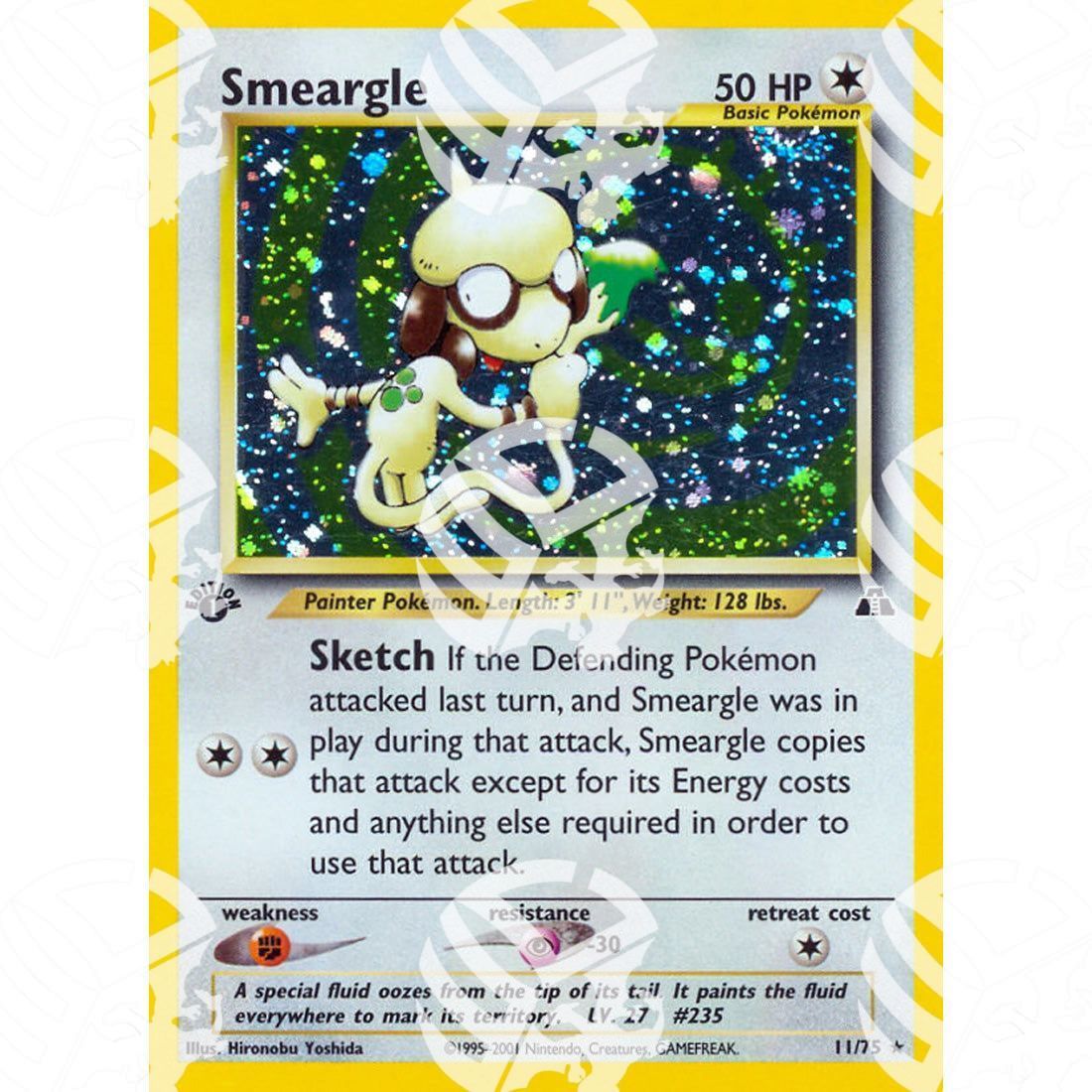 Neo Discovery - Smeargle - Holo Rare 11/75 - Warcard - Neo Discovery - Smeargle - Holo Rare 11/75 i prezzi più bassi sul mercato, solo da www.warcardshop.com! Carte singole, box, buste e mazzi.