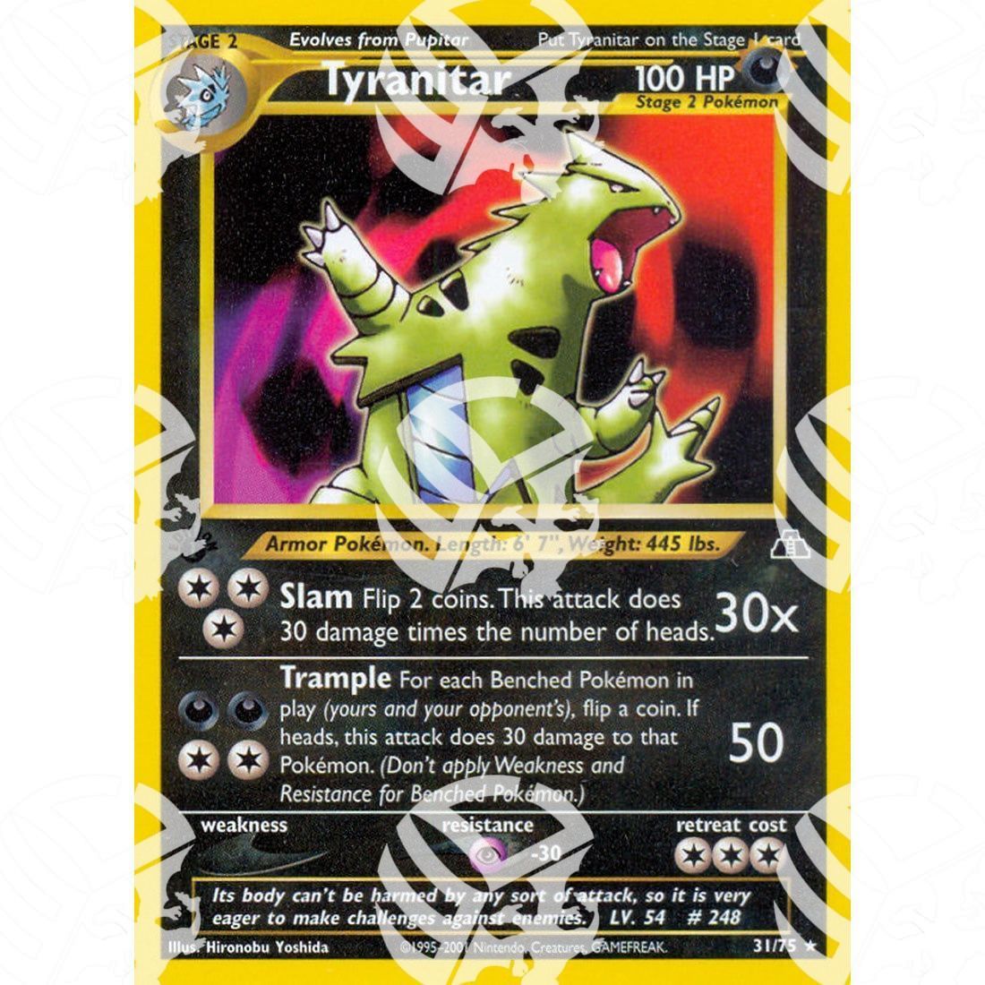 Neo Discovery - Tyranitar - 31/75 - Warcard - Neo Discovery - Tyranitar - 31/75 i prezzi più bassi sul mercato, solo da www.warcardshop.com! Carte singole, box, buste e mazzi.