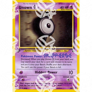 Neo Discovery - Unown I - 68/75 - Warcard - Neo Discovery - Unown I - 68/75 i prezzi più bassi sul mercato, solo da www.warcardshop.com! Carte singole, box, buste e mazzi.