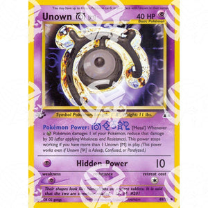 Neo Discovery - Unown M - 49/75 - Warcard - Neo Discovery - Unown M - 49/75 i prezzi più bassi sul mercato, solo da www.warcardshop.com! Carte singole, box, buste e mazzi.