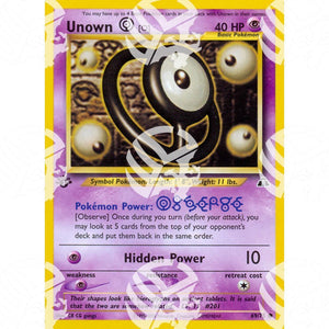 Neo Discovery - Unown O - 69/75 - Warcard - Neo Discovery - Unown O - 69/75 i prezzi più bassi sul mercato, solo da www.warcardshop.com! Carte singole, box, buste e mazzi.