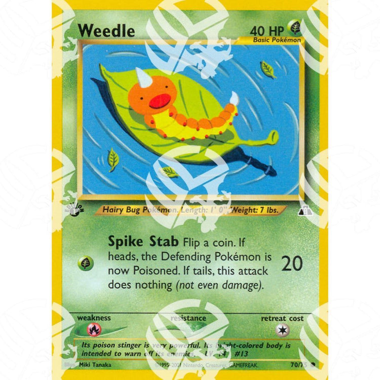 Neo Discovery - Weedle - 70/75 - Warcard - Neo Discovery - Weedle - 70/75 i prezzi più bassi sul mercato, solo da www.warcardshop.com! Carte singole, box, buste e mazzi.