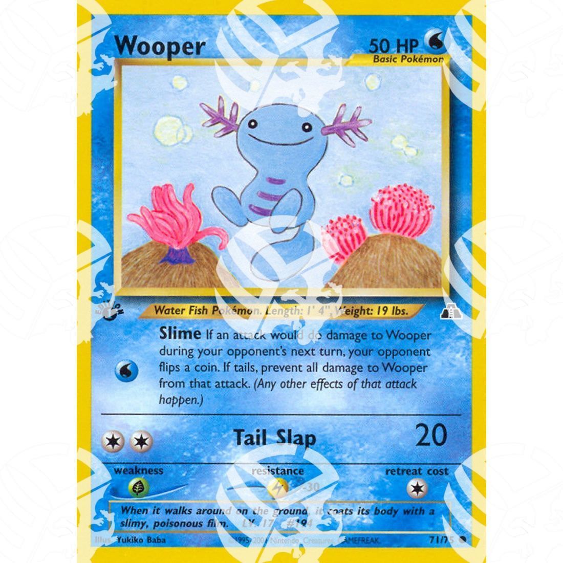 Neo Discovery - Wooper - 71/75 - Warcard - Neo Discovery - Wooper - 71/75 i prezzi più bassi sul mercato, solo da www.warcardshop.com! Carte singole, box, buste e mazzi.