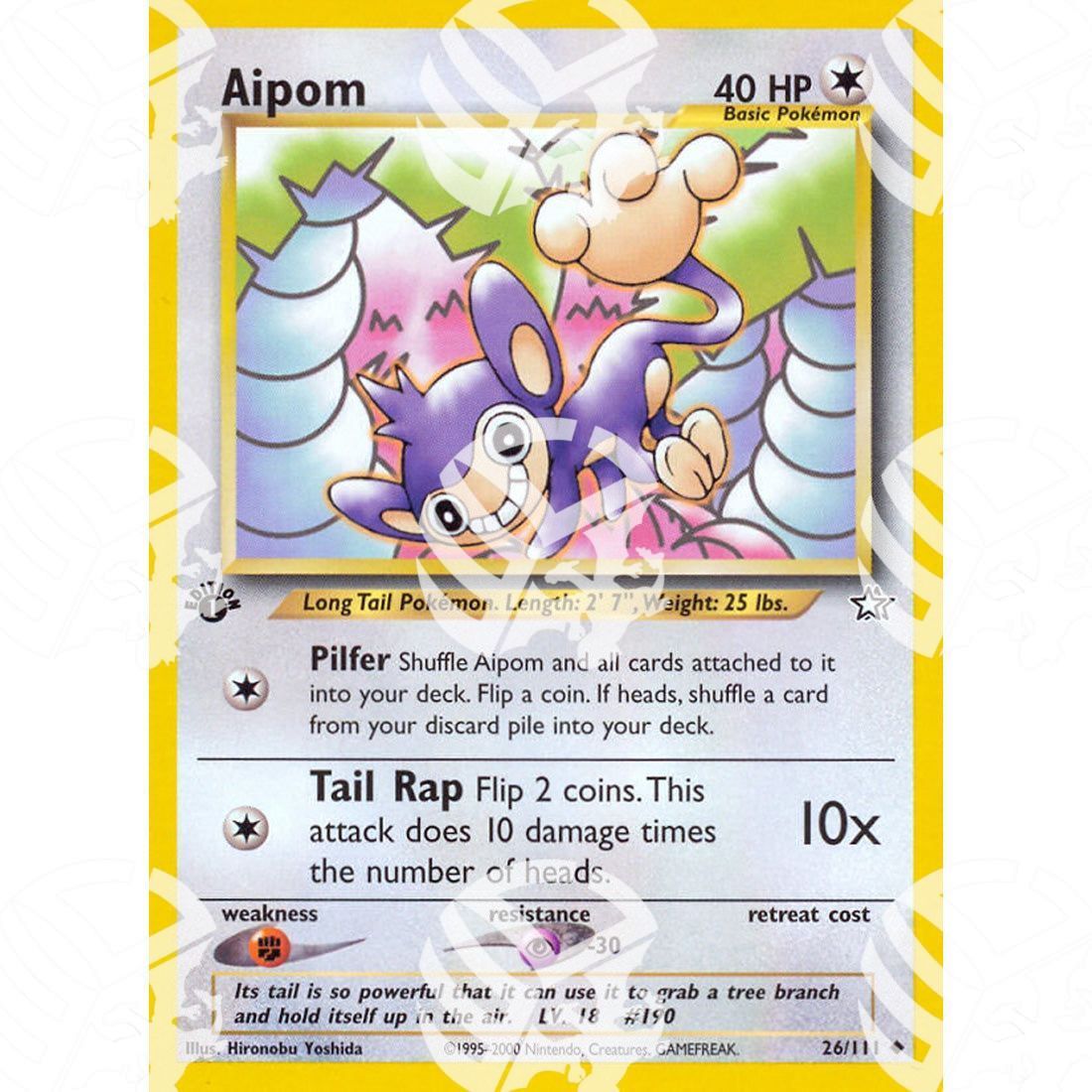 Neo Genesis - Aipom - 26/111 - Warcard - Neo Genesis - Aipom - 26/111 i prezzi più bassi sul mercato, solo da www.warcardshop.com! Carte singole, box, buste e mazzi.