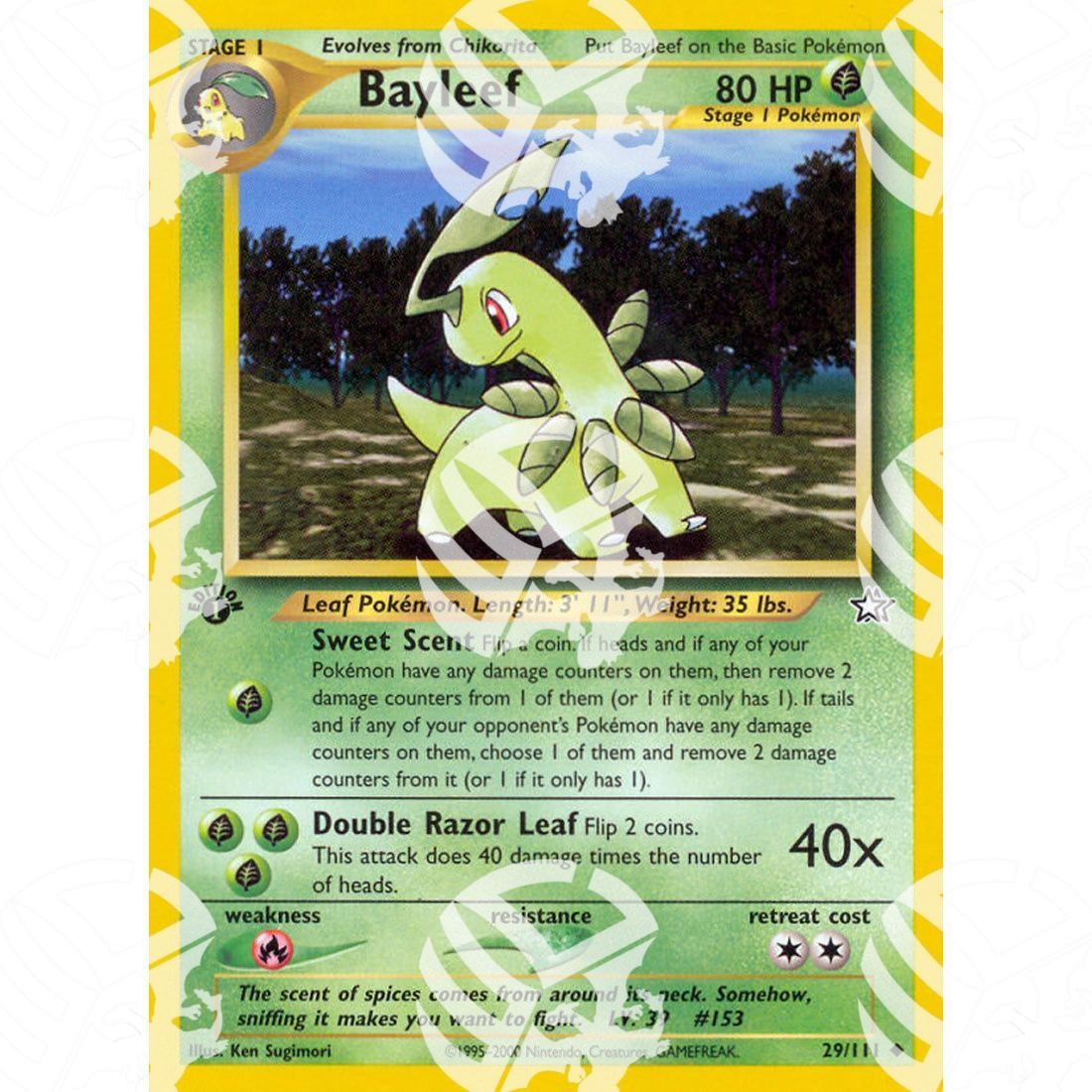 Neo Genesis - Bayleef - 29/111 - Warcard - Neo Genesis - Bayleef - 29/111 i prezzi più bassi sul mercato, solo da www.warcardshop.com! Carte singole, box, buste e mazzi.