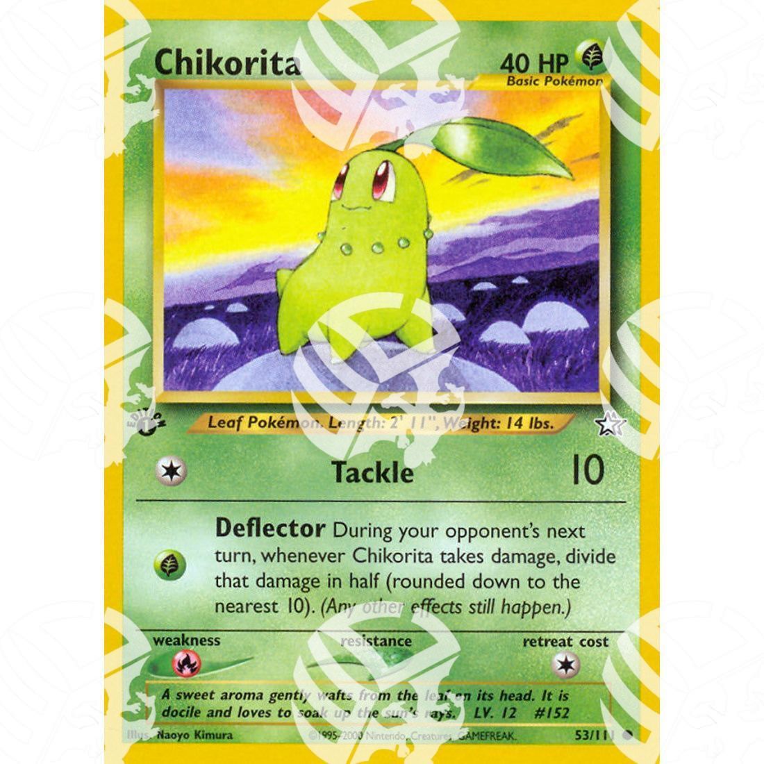 Neo Genesis - Chikorita - 53/111 - Warcard - Neo Genesis - Chikorita - 53/111 i prezzi più bassi sul mercato, solo da www.warcardshop.com! Carte singole, box, buste e mazzi.