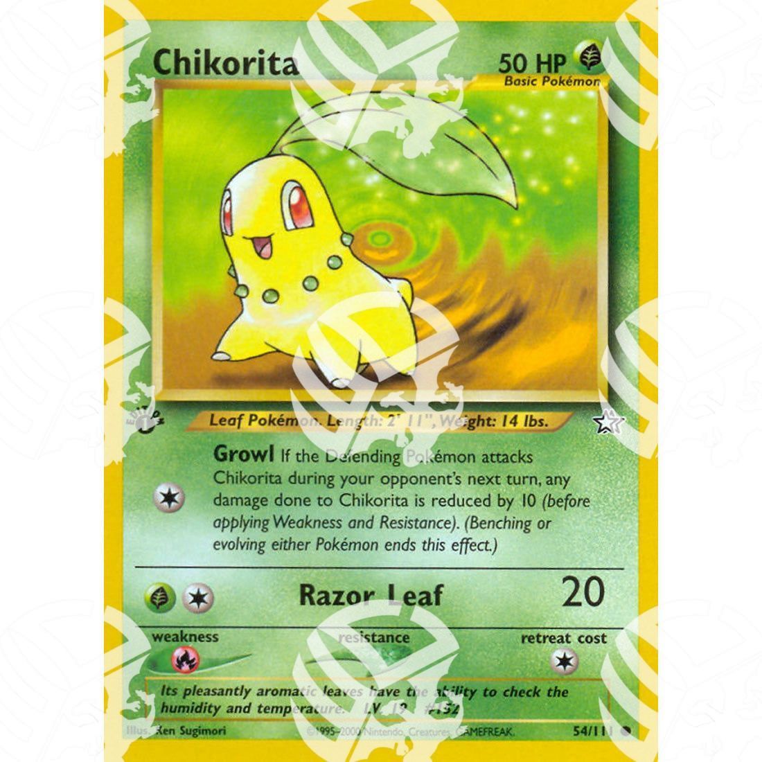 Neo Genesis - Chikorita - 54/111 - Warcard - Neo Genesis - Chikorita - 54/111 i prezzi più bassi sul mercato, solo da www.warcardshop.com! Carte singole, box, buste e mazzi.