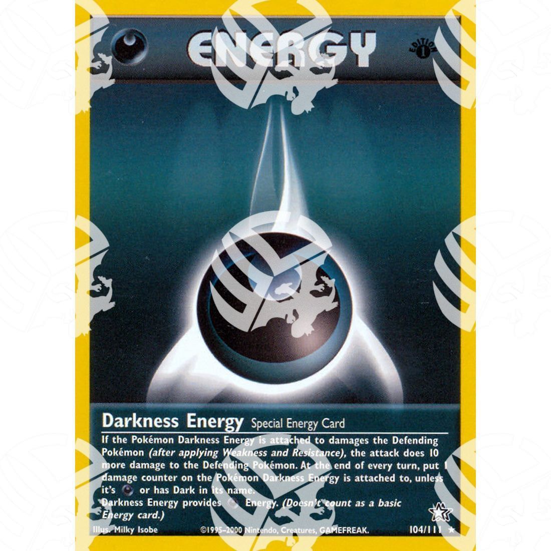 Neo Genesis - Darkness Energy - 104/111 - Warcard - Neo Genesis - Darkness Energy - 104/111 i prezzi più bassi sul mercato, solo da www.warcardshop.com! Carte singole, box, buste e mazzi.