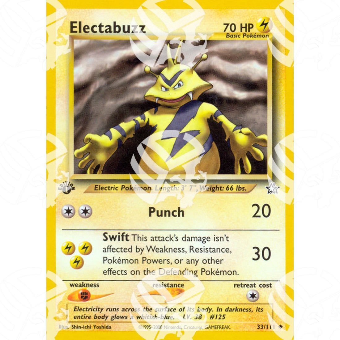 Neo Genesis - Electabuzz - 33/111 - Warcard - Neo Genesis - Electabuzz - 33/111 i prezzi più bassi sul mercato, solo da www.warcardshop.com! Carte singole, box, buste e mazzi.