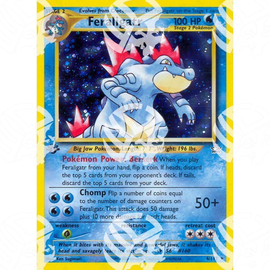 Neo Genesis - Feraligatr - Holo Rare 4/111 - Warcard - Neo Genesis - Feraligatr - Holo Rare 4/111 i prezzi più bassi sul mercato, solo da www.warcardshop.com! Carte singole, box, buste e mazzi.