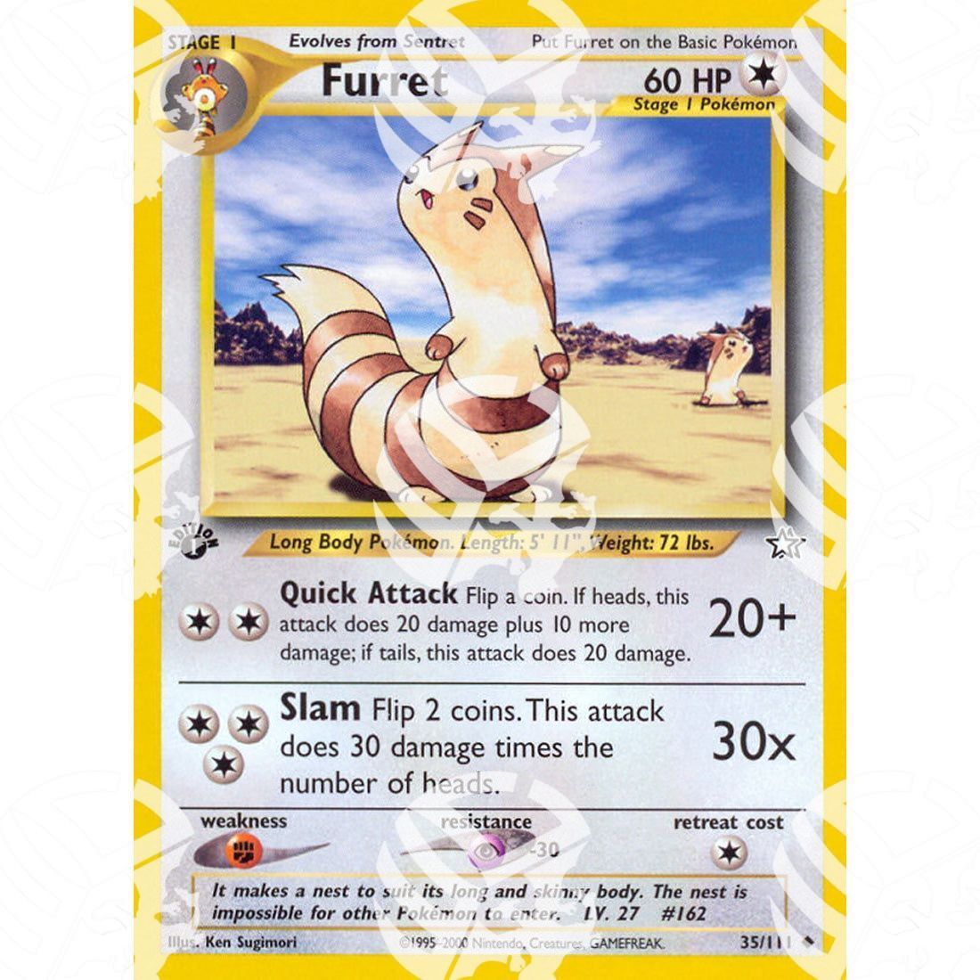 Neo Genesis - Furret - 35/111 - Warcard - Neo Genesis - Furret - 35/111 i prezzi più bassi sul mercato, solo da www.warcardshop.com! Carte singole, box, buste e mazzi.