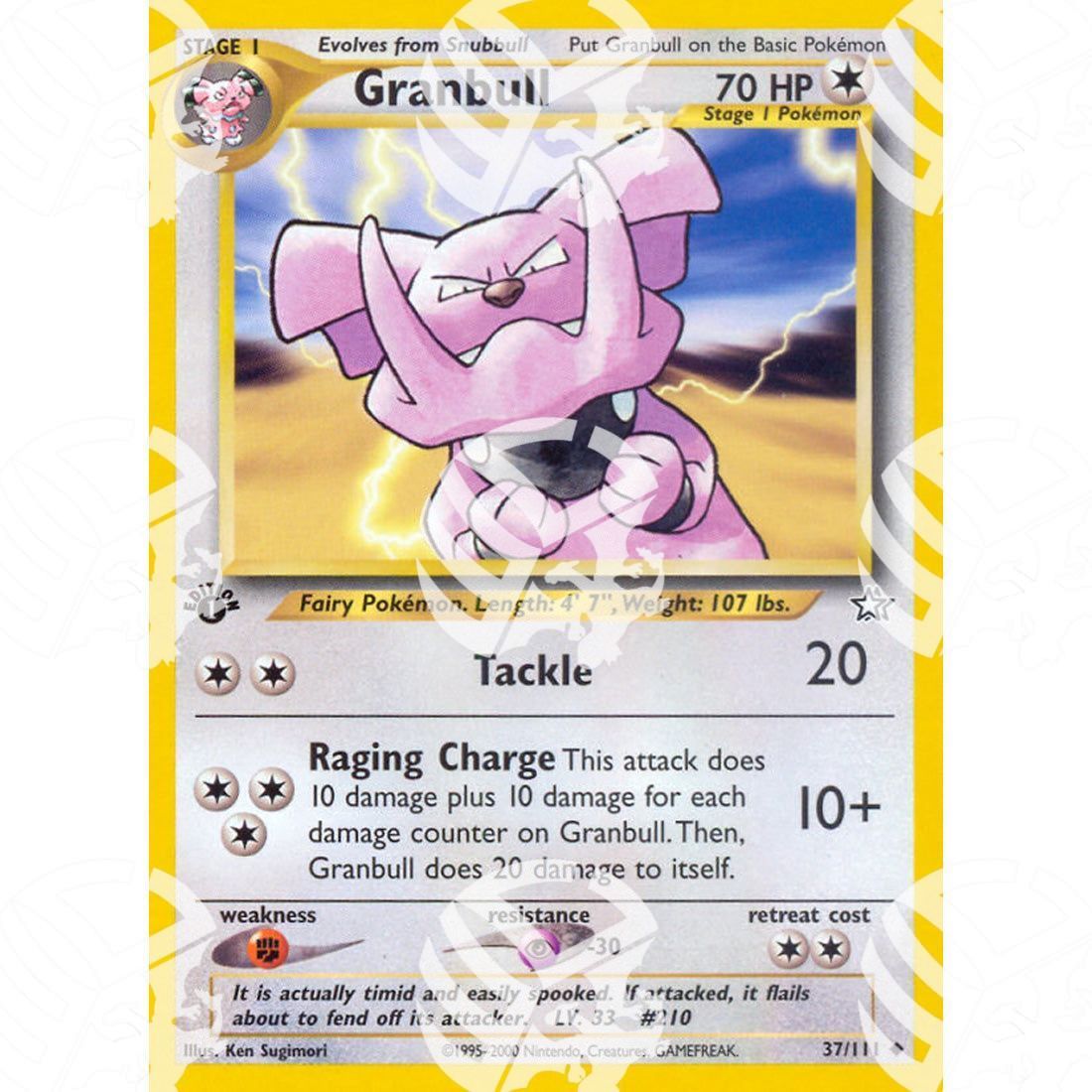 Neo Genesis - Granbull - 37/111 - Warcard - Neo Genesis - Granbull - 37/111 i prezzi più bassi sul mercato, solo da www.warcardshop.com! Carte singole, box, buste e mazzi.