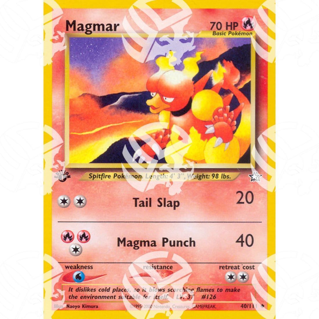 Neo Genesis - Magmar - 40/111 - Warcard - Neo Genesis - Magmar - 40/111 i prezzi più bassi sul mercato, solo da www.warcardshop.com! Carte singole, box, buste e mazzi.