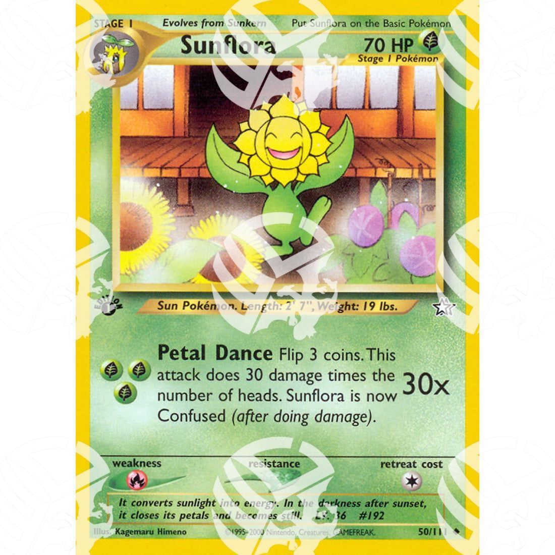 Neo Genesis - Sunflora - 50/111 - Warcard - Neo Genesis - Sunflora - 50/111 i prezzi più bassi sul mercato, solo da www.warcardshop.com! Carte singole, box, buste e mazzi.