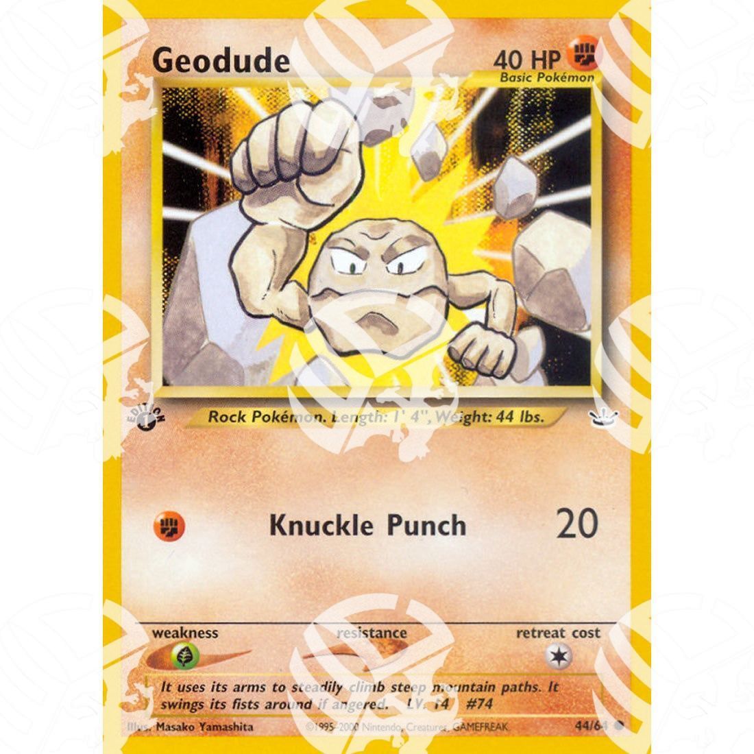 Neo Revelation - Geodude - 44/64 - Warcard - Neo Revelation - Geodude - 44/64 i prezzi più bassi sul mercato, solo da www.warcardshop.com! Carte singole, box, buste e mazzi.