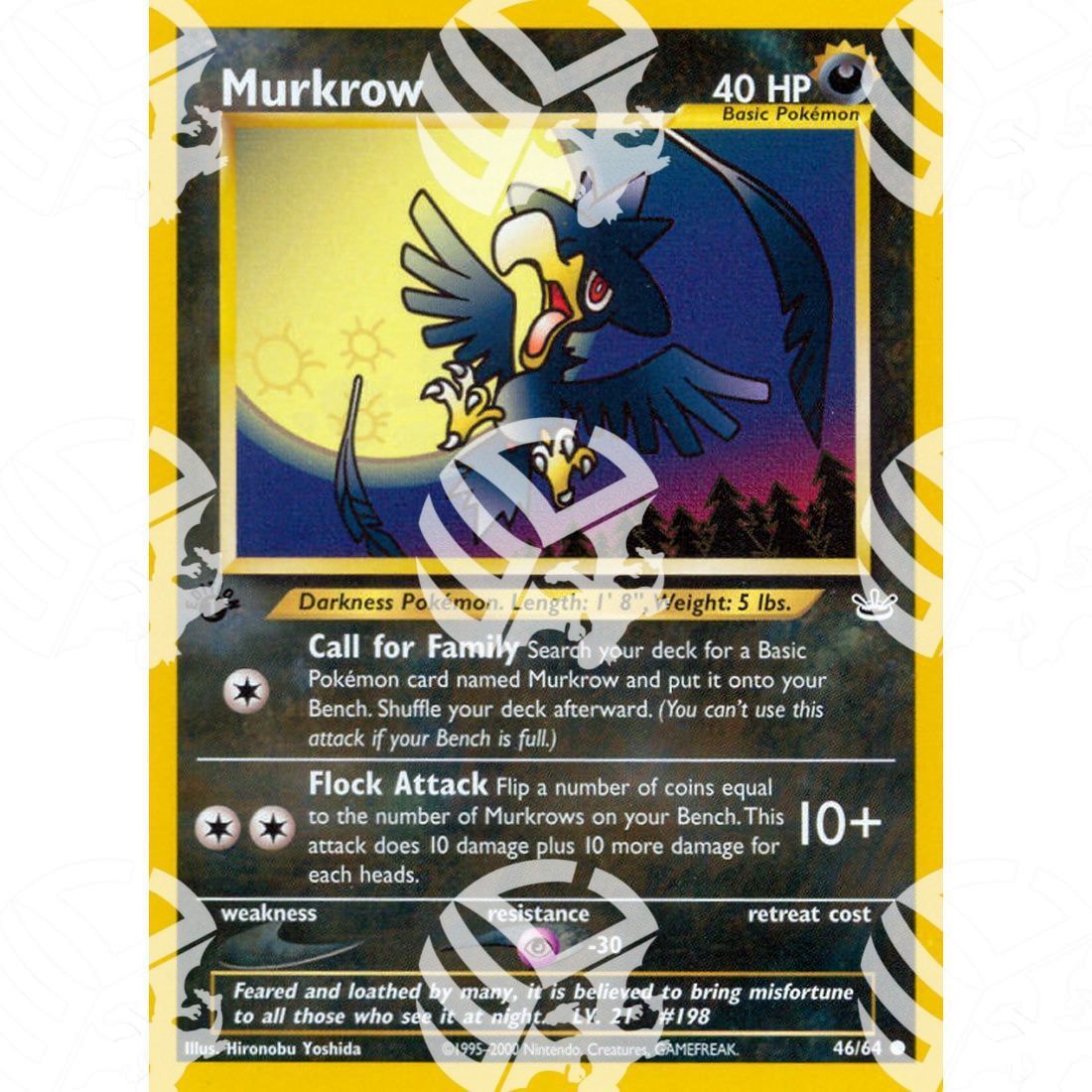 Neo Revelation - Murkrow - 46/64 - Warcard - Neo Revelation - Murkrow - 46/64 i prezzi più bassi sul mercato, solo da www.warcardshop.com! Carte singole, box, buste e mazzi.