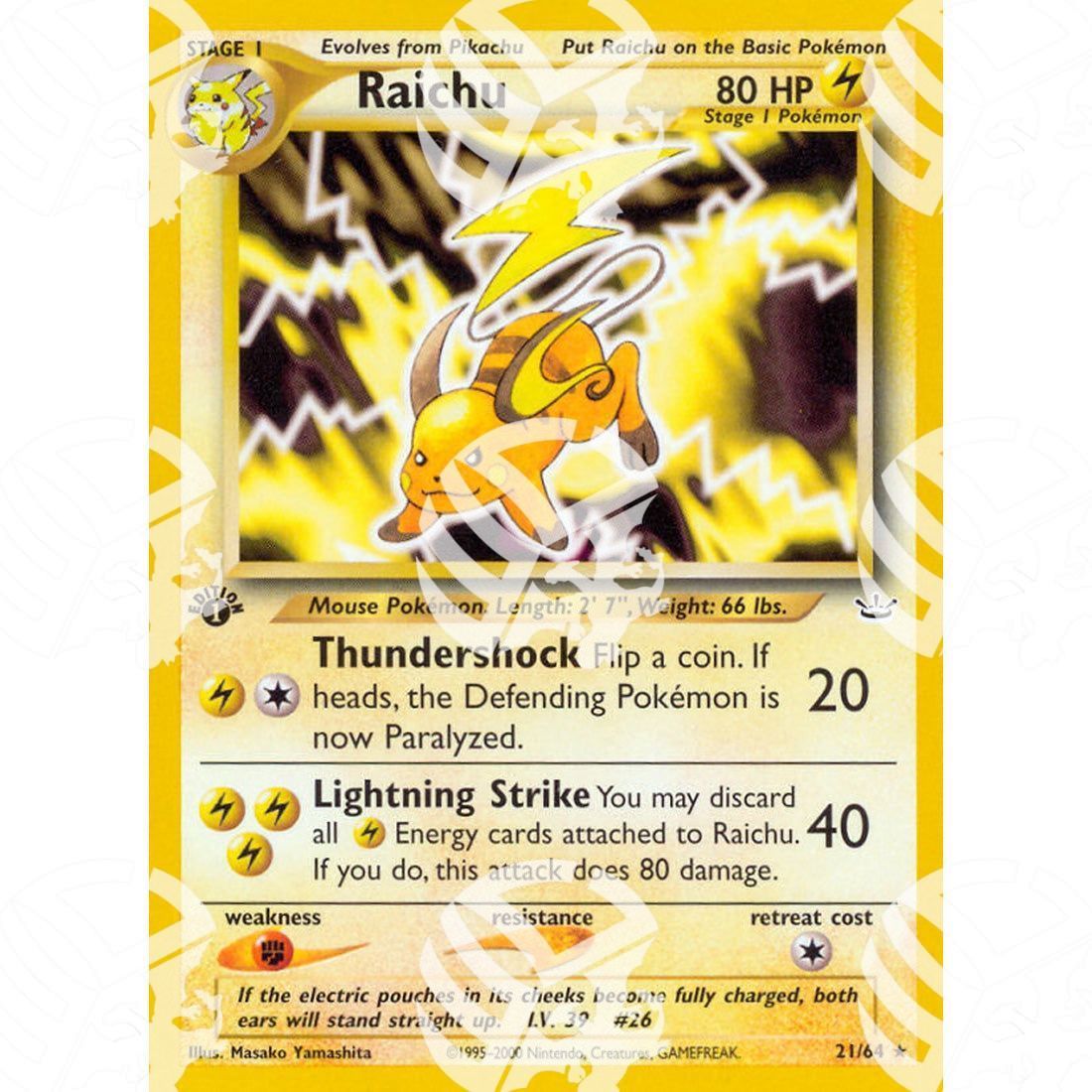 Neo Revelation - Raichu - 21/64 - Warcard - Neo Revelation - Raichu - 21/64 i prezzi più bassi sul mercato, solo da www.warcardshop.com! Carte singole, box, buste e mazzi.