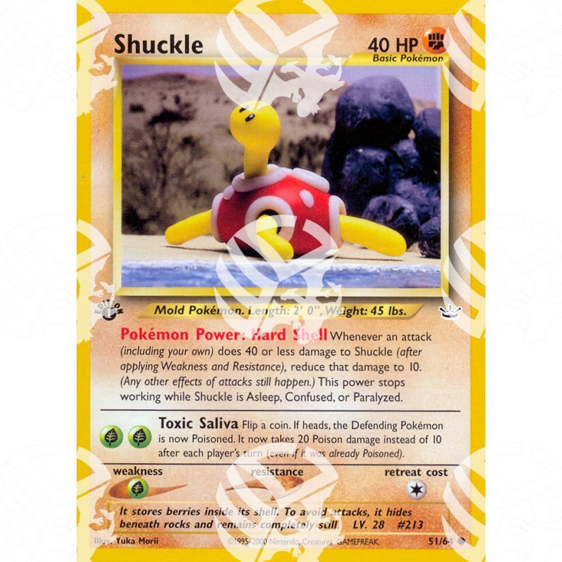 Neo Revelation - Shuckle - 51/64 - Warcard - Neo Revelation - Shuckle - 51/64 i prezzi più bassi sul mercato, solo da www.warcardshop.com! Carte singole, box, buste e mazzi.