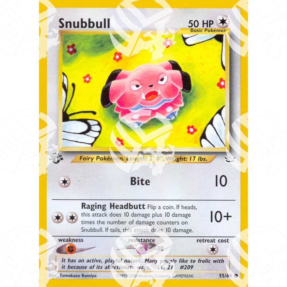 Neo Revelation - Snubbull - 55/64 - Warcard - Neo Revelation - Snubbull - 55/64 i prezzi più bassi sul mercato, solo da www.warcardshop.com! Carte singole, box, buste e mazzi.