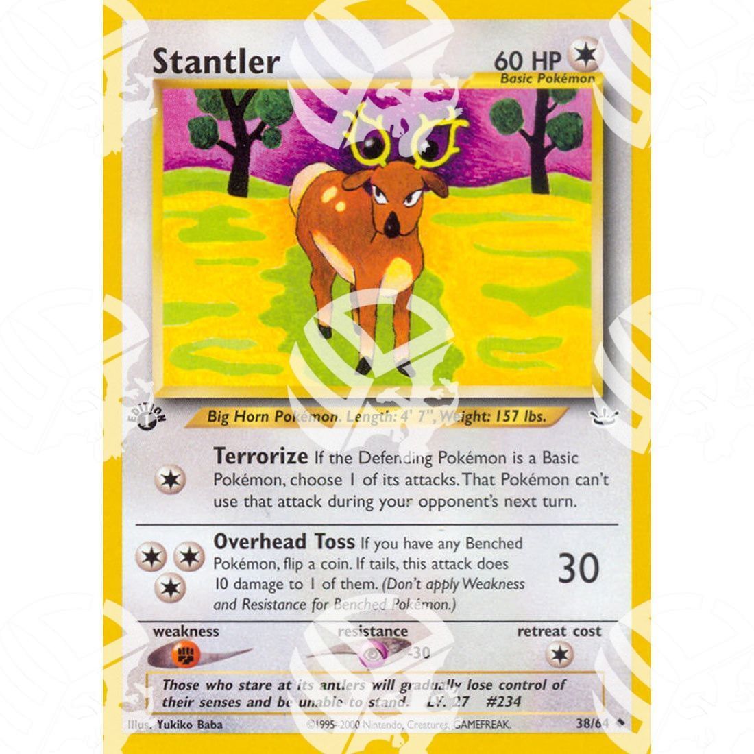 Neo Revelation - Stantler - 38/64 - Warcard - Neo Revelation - Stantler - 38/64 i prezzi più bassi sul mercato, solo da www.warcardshop.com! Carte singole, box, buste e mazzi.