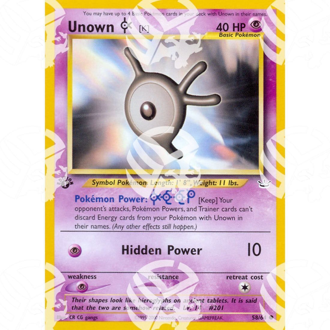 Neo Revelation - Unown K - 58/64 - Warcard - Neo Revelation - Unown K - 58/64 i prezzi più bassi sul mercato, solo da www.warcardshop.com! Carte singole, box, buste e mazzi.