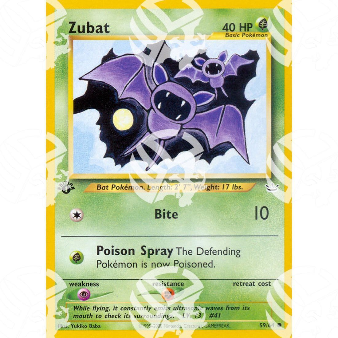 Neo Revelation - Zubat - 59/64 - Warcard - Neo Revelation - Zubat - 59/64 i prezzi più bassi sul mercato, solo da www.warcardshop.com! Carte singole, box, buste e mazzi.